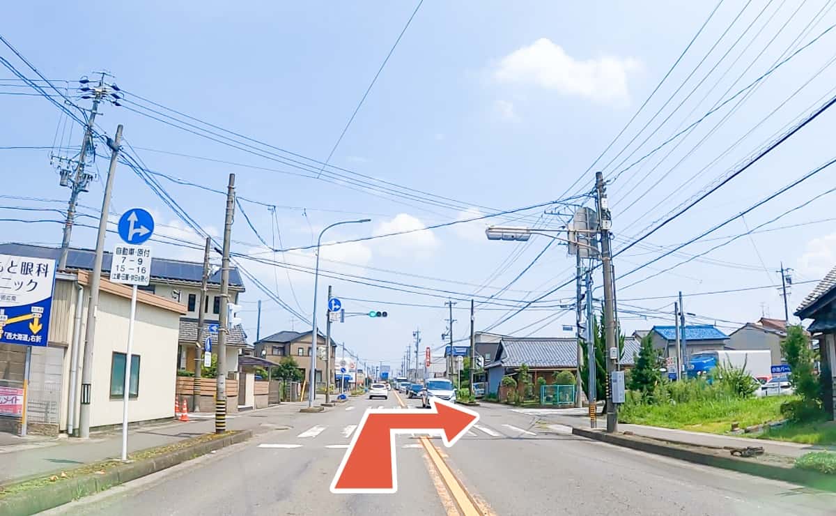 両郷寺の交差点